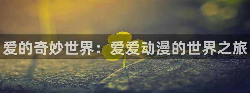 里番动漫游戏：爱的奇妙世界：爱爱动漫的世界之旅